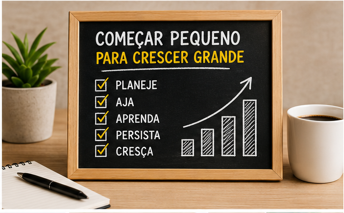 Começar pequeno para crescer grande,